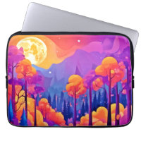 Forêt Vibrante au Clair de Lune