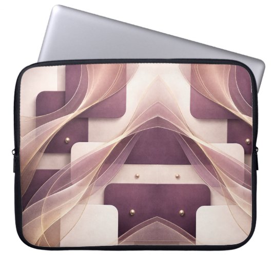 Housse Pour Ordinateur Portable Formes carrées art IA (Devant)