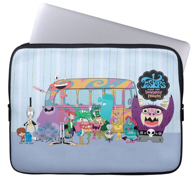 Housse Pour Ordinateur Portable Foster's Home for Imaginary Friends | Bus scolaire (Devant)