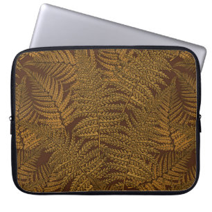 Housse Pour Ordinateur Portable Foule automnale sur brun