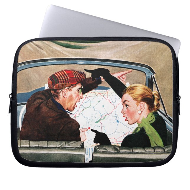 Housse Pour Ordinateur Portable Fourchette dans la route (Devant)