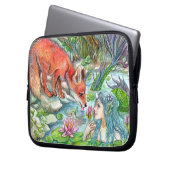 Housse Pour Ordinateur Portable Fox et Mermaid (devant gauche)