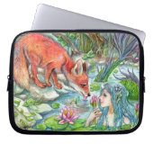 Housse Pour Ordinateur Portable Fox et Mermaid (Devant)
