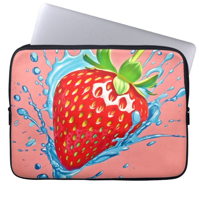 Housse Pour Ordinateur Portable Fraise fraîche (Devant)