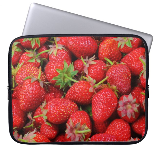 Housse Pour Ordinateur Portable Fraises (Devant)