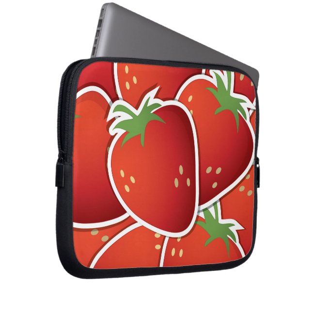 Housse Pour Ordinateur Portable Fraises funky (Devant droit)