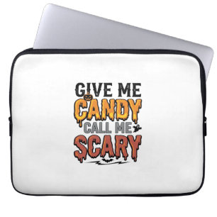 Housse Pour Ordinateur Portable Friandises d'Halloween Donnez-moi des bonbons Appe