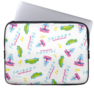 Housse Pour Ordinateur Portable FRIENDS™ Motif Taxi et Fontaine à Eau