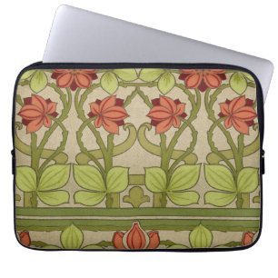 Housse Pour Ordinateur Portable Frieze Bordure Art Nouveau Floral