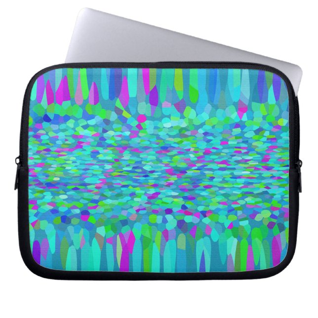 Housse Pour Ordinateur Portable Fringe Confetti Blues (Devant)
