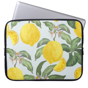 Housse Pour Ordinateur Portable Fruit tropical citron Motif Vintage