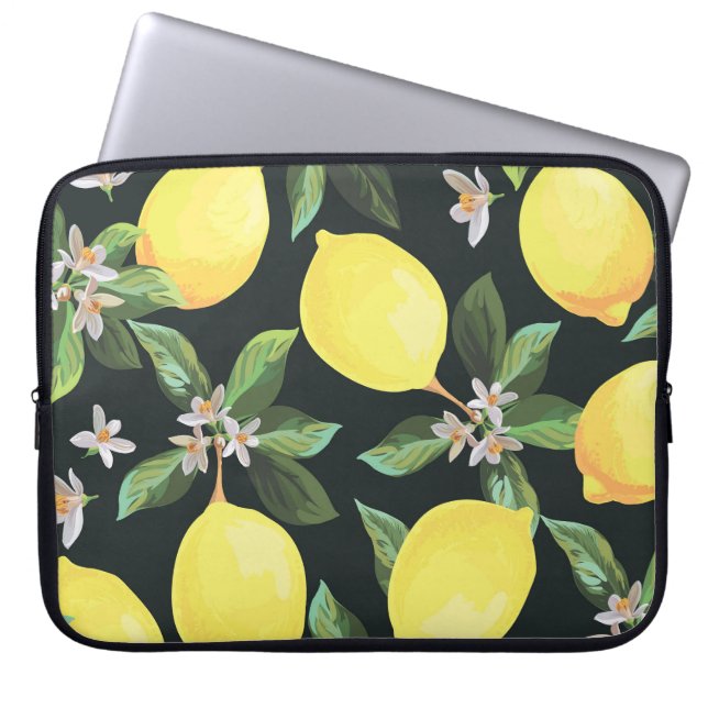Housse Pour Ordinateur Portable Fruits de citron : Conception Motif transparente (Devant)