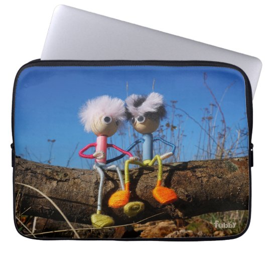 Housse Pour Ordinateur Portable Fubby qui est amoureux. (Devant)