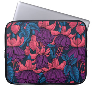 Housse Pour Ordinateur Portable Fuchsia en bleu et violet