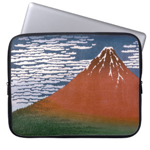 Housse Pour Ordinateur Portable Fuji rouge, Aka Fujiyama Volcan Katsushika Hokusai
