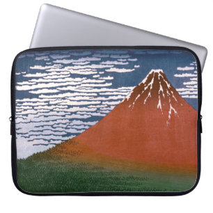 Housse Pour Ordinateur Portable Fuji rouge, volcan Aka Fujiyama Katsushika Hokusai