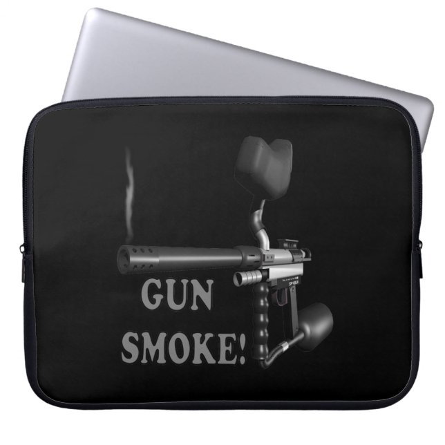 Housse Pour Ordinateur Portable Fumée d'arme à feu (Devant)