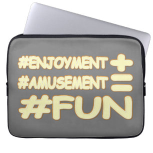 Housse Pour Ordinateur Portable "FUN EQUATION" Mignonne Expression Design. Command