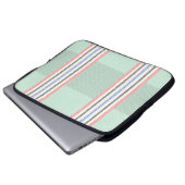 Housse Pour Ordinateur Portable Funda con franjas en verde (Devant bas)
