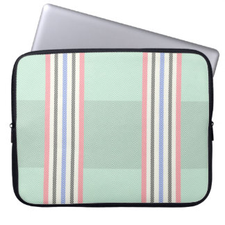 Housse Pour Ordinateur Portable Funda con franjas en verde