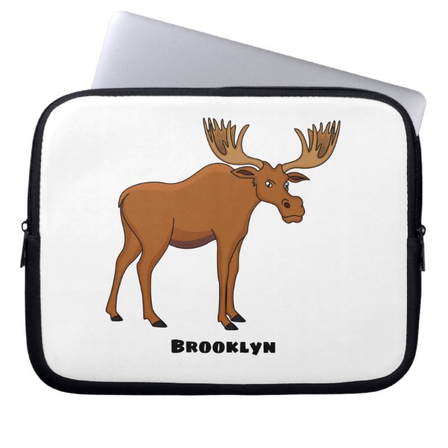 Housse Pour Ordinateur Portable Funny moose (Devant)