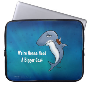 Housse Pour Ordinateur Portable Funny Shark a besoin d'un plus grand manteau