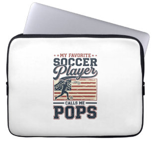 Housse Pour Ordinateur Portable Funny Soccer Pops Vintage Gravure Design de T-shir