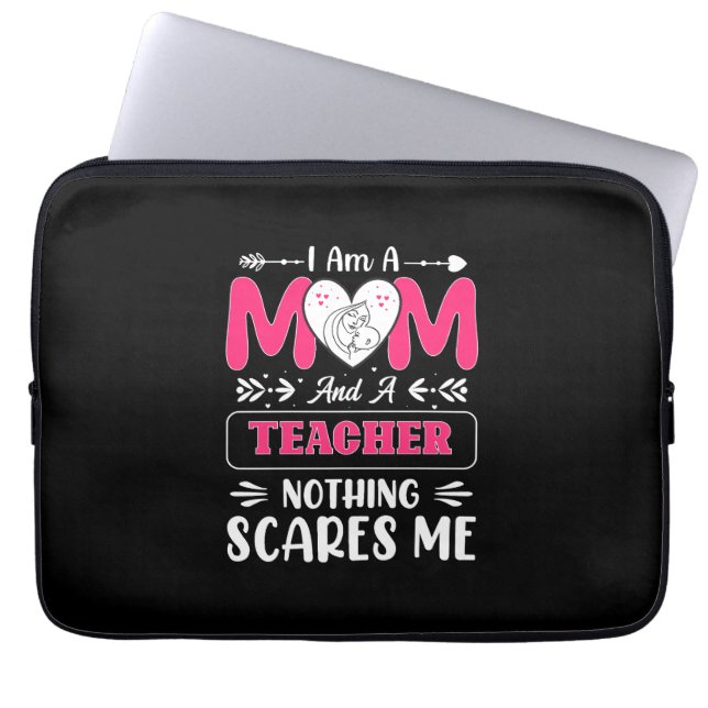 Housse Pour Ordinateur Portable Funny Teacher Maman, Teacher Maman Funny (Devant)