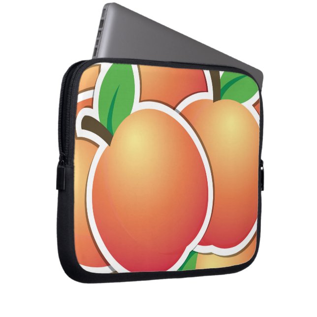 Housse Pour Ordinateur Portable Funy peach (Devant droit)