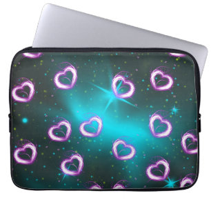 Housse Pour Ordinateur Portable Galaxie de coeur