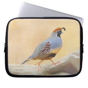 Housse Pour Ordinateur Portable Gambrel's Quail Painting Original Bird Art