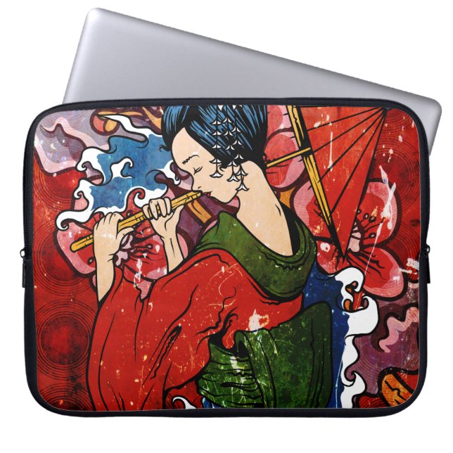 Housse Pour Ordinateur Portable Geisha (Devant)