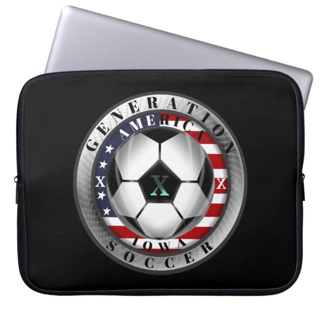 Housse Pour Ordinateur Portable Génération X American Soccer (Devant)