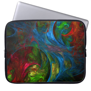 Housse Pour Ordinateur Portable Genesis Blue Abstrait Art Portable Sleeve