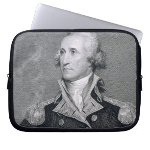 Housse Pour Ordinateur Portable George Washington, gravé par brun Durand de