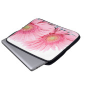 Housse Pour Ordinateur Portable Gerbera Rose Daisies Élégante Photographie (Devant bas)