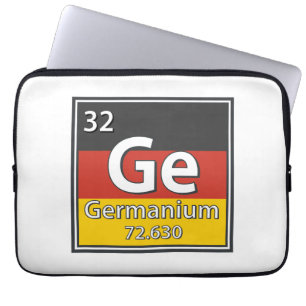 Housse Pour Ordinateur Portable Germanium - Allemagne Drapeau allemand Science