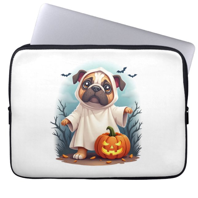 Housse Pour Ordinateur Portable Ghost Bulldog Boo (Devant)