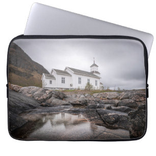 Housse Pour Ordinateur Portable Gimsoy Church Lofoten Norvège