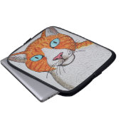 Housse Pour Ordinateur Portable Ginger and white cat Electronics Bag (Devant bas)