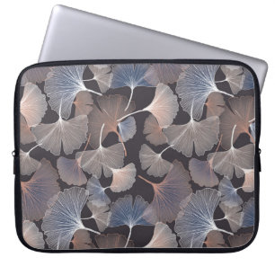 Housse Pour Ordinateur Portable Ginkgo feuilles : élégant motif naturel.