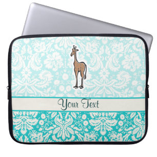 Housse Pour Ordinateur Portable Girafe mignonne ; Teal