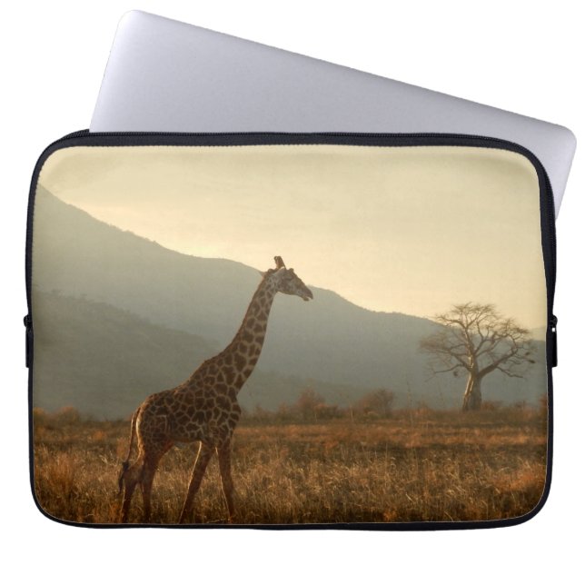 Housse Pour Ordinateur Portable Giraffe dans la Savannah (Devant)