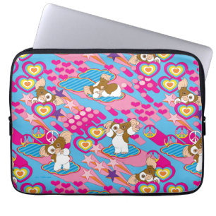Housse Pour Ordinateur Portable Gizmo   Pink Peace & Love Motif