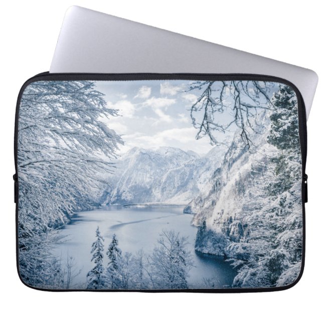 Housse Pour Ordinateur Portable Glace et neige | Lac Königssee, Allemagne (Devant)