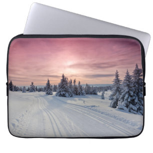 Housse Pour Ordinateur Portable Glace et neige Lillehammer, Norvège