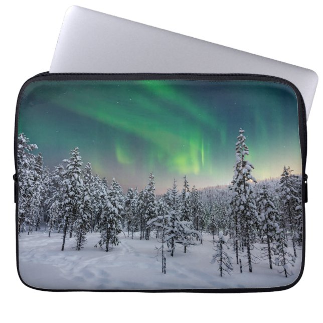 Housse Pour Ordinateur Portable Glace et neige | Paysage d'hiver, Finlande (Devant)