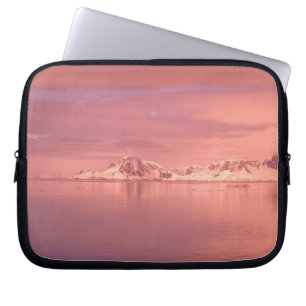 Housse Pour Ordinateur Portable Glace, neige, icebergs dans les canaux le long de