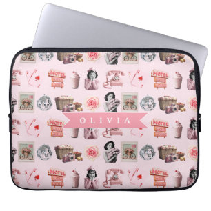 Housse Pour Ordinateur Portable Glamour Personnalisé Pin-Up Vieil Hollywood Rétro