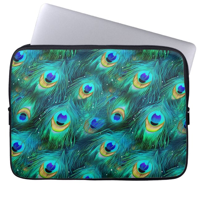 Housse Pour Ordinateur Portable Gloire de paon (Devant)